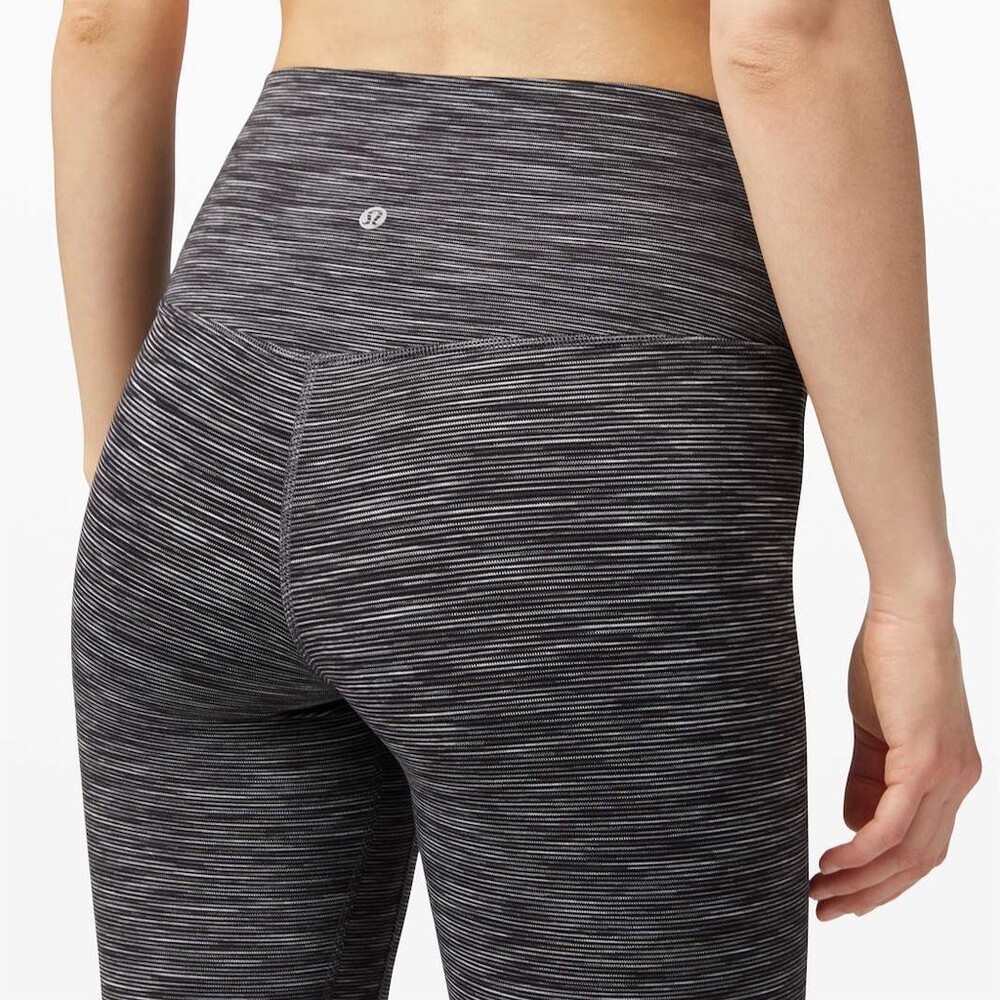 lululemon Align Leggings Womens 6 Gray Space Dye High-Rise Ankle Yoga
